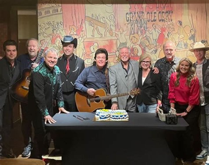 Larry Gatlin Celebrates His 75th Birthday Backstage At The Grand Ole Opry